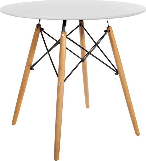 Mufart Okrągły stół ETT do kuchni, jadalni, salonu 60cm - Biały