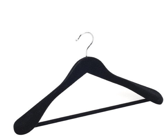 VELVET COAT HANGER LSV031 BLACK