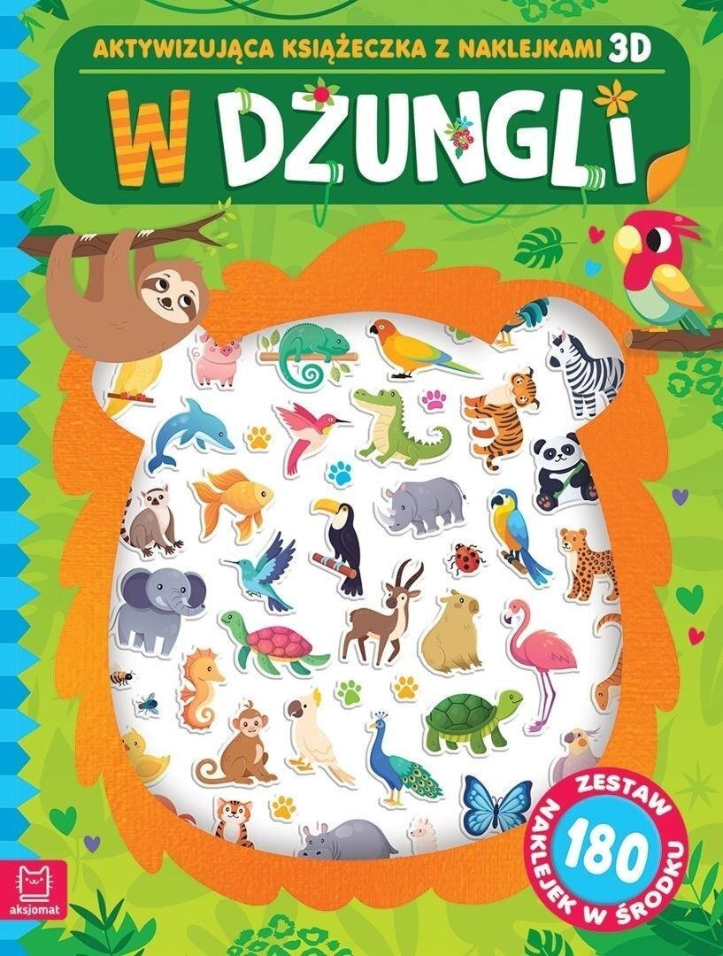 Aksjomat W dżungli Aktywizuj książeczka z naklejk. 3D 41956