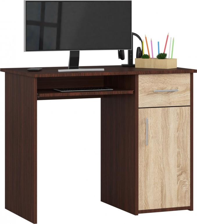 Biurko Fabryka Mebli Akord PIN Brązowo-Beżowe 90 cm x 50 cm