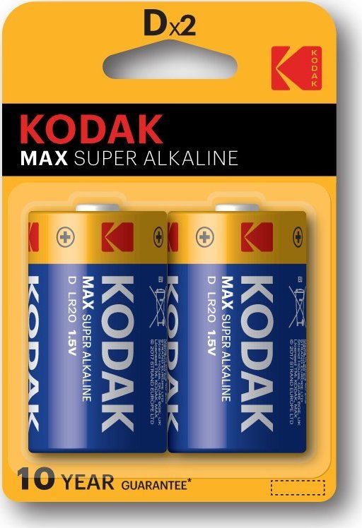 Kodak Bateria alkaliczna MAX KD-2 (LR20), blister=2 szt