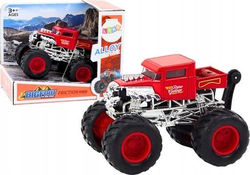 LeanToys Pojazd Auto z Napędem Frykcyjnym Terenowe Czerwone