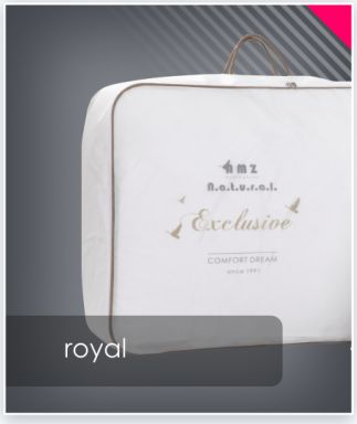 AMZ Kołdra puch gęsi ROYAL letnia