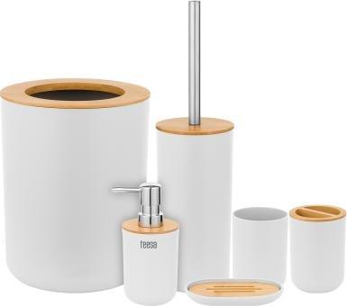 Teesa Zestaw akcesoriów łazienkowych Teesa biały
