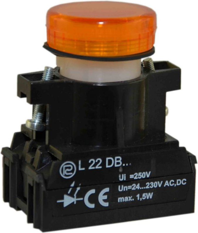 Promet Lampka L22D 24V-230V żółta (W0-LDU1-L22D G)