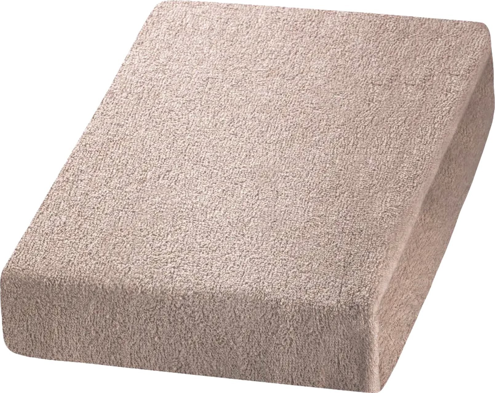 Activeshop Prześcieradło frotte beżowe