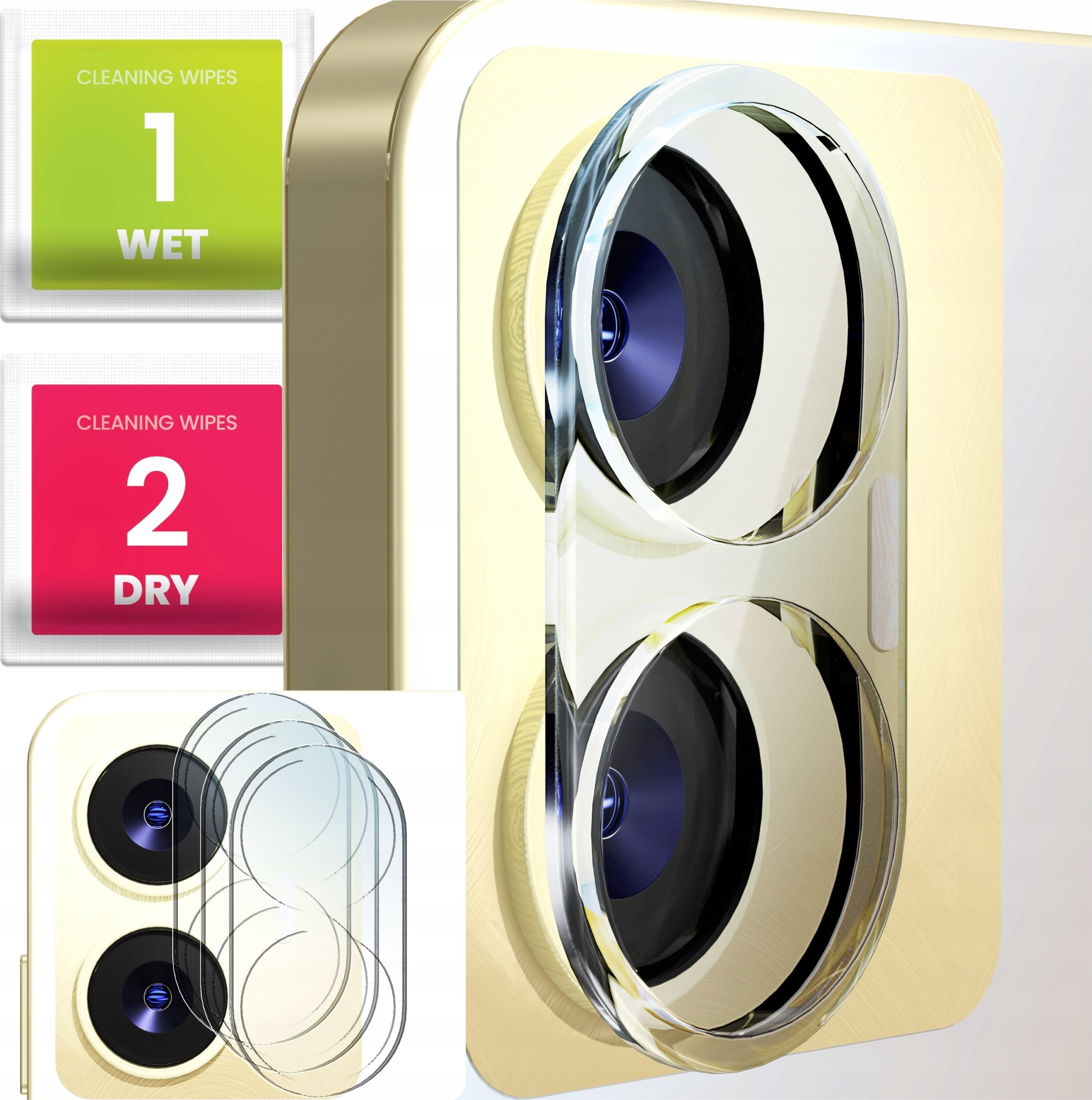 3-PAK Szkło Na Aparat Do Realme C55 (Hartowane, Ochronne, Na Obiektyw, 9H)