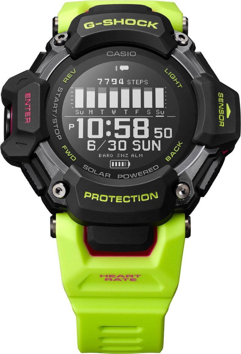 Zegarek G-SHOCK Zegarek Casio G-Shock G-SQUAD GBD-H2000-1A9ER GPS Tętno Kroki