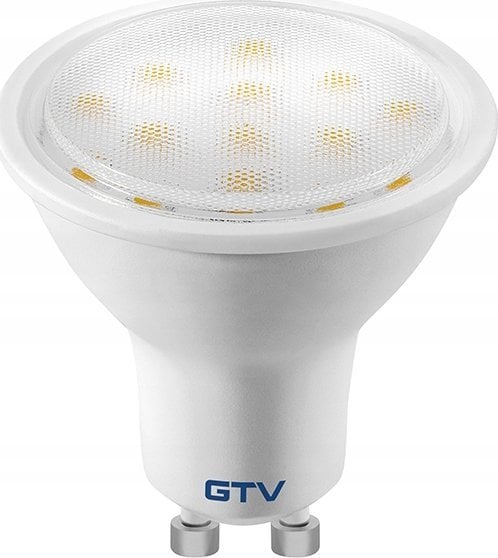 Żarówka LED GTV LD-NGU10PN-3W 3W GU10 SMD 2835 4000K AC220-240V kąt świecenia 120 stopni 220 lm 33mah