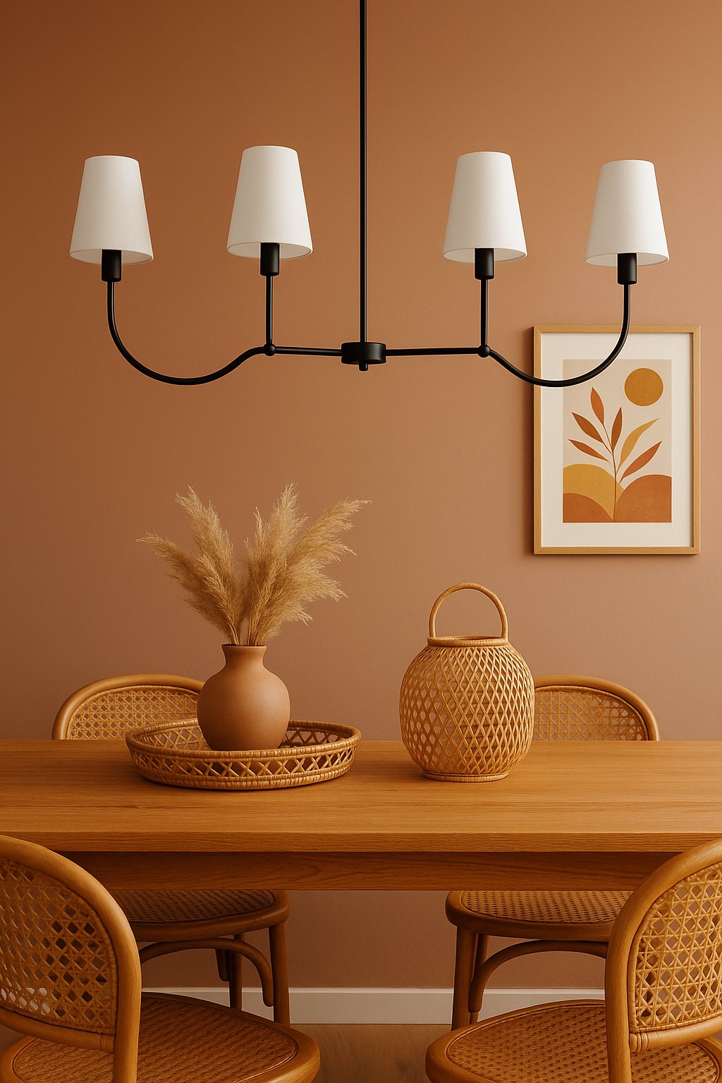 Lampa wisząca 4-punktowa VIREO w stylu Modern Farmhouse