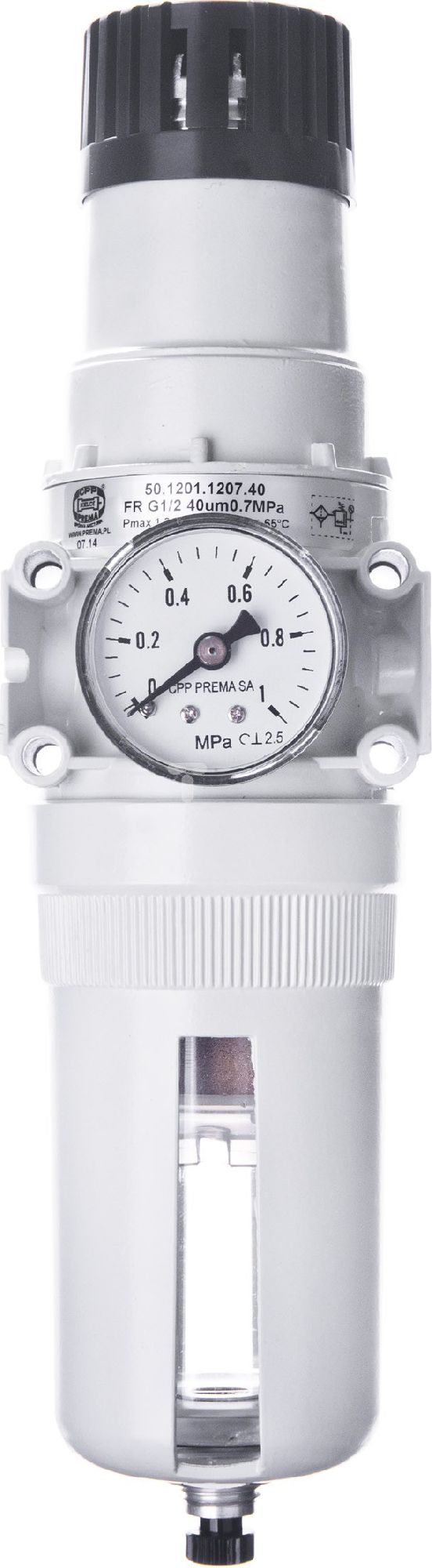 PREMA Zespół filtrująco-redukcyjny FR G1/2 5um 1.2 MPa (50.1201.1212.05)