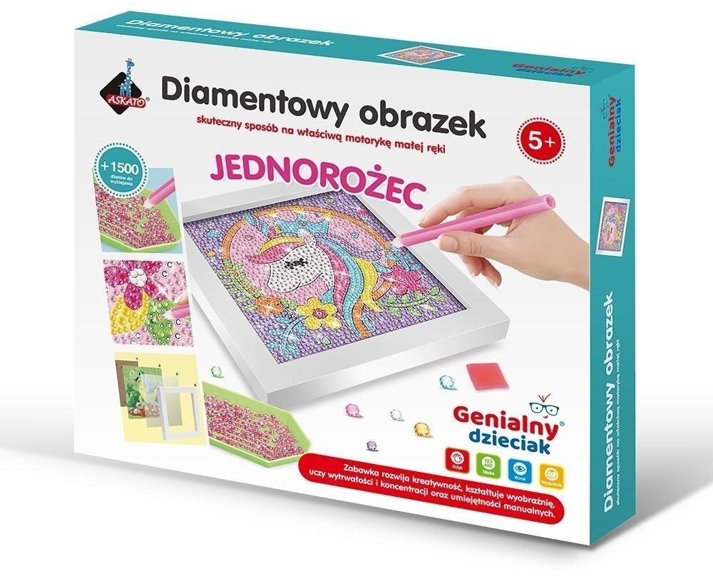 Haft diamentowy jednorożec