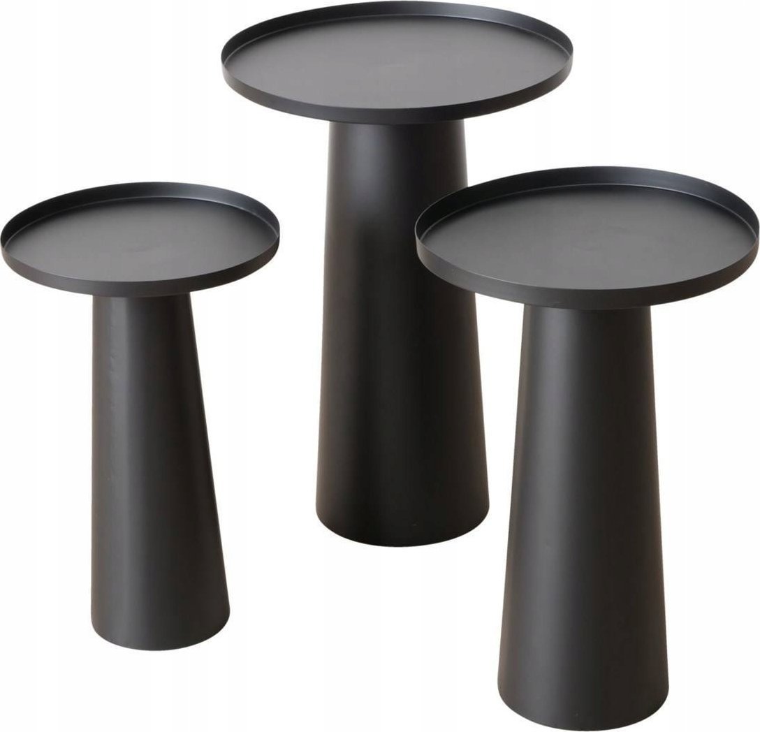 Boltze Zestaw metalowych stolików Jacky, 3 sztuki