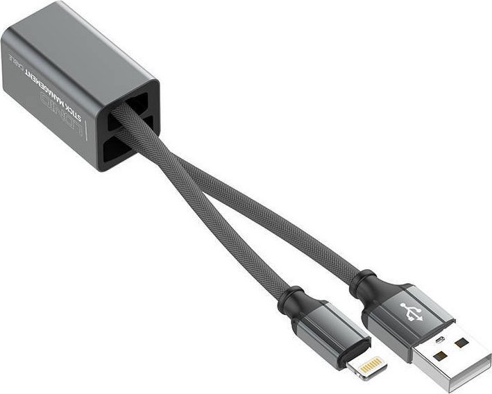 Kabel USB LDNIO USB-A - Lightning 0.25 m Szary (LC98 lightning)