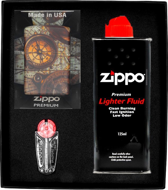 Zestaw ZIPPO Zapalniczka COMPASS Prezentowy No1