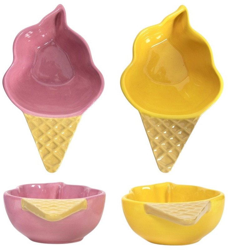 Ceramiczna Linia Lody Wafelek mała miska salaterka 15,5 x 9 x 5 cm 1 szt