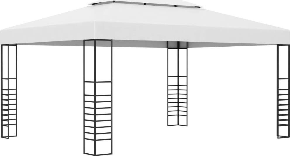 vidaXL VidaXL Altana ogrodowa z malowanej proszkowo stali 4x3x2,7 m, antracyt