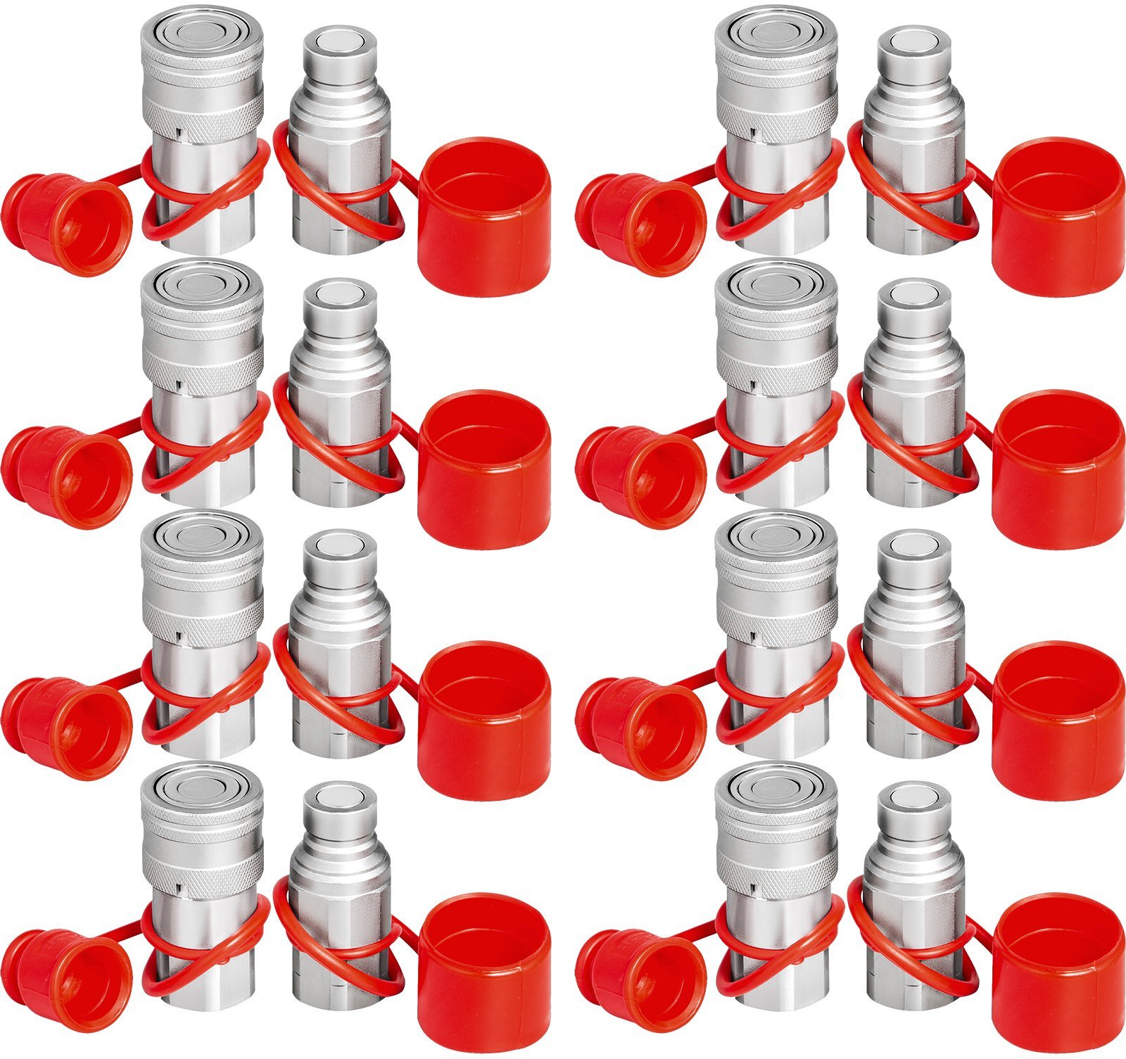 Szybkozłącze hydrauliczne zawór wtyczka - gniazdo 8 par 1/2"