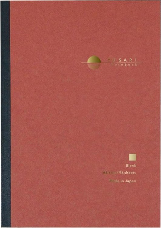 Notatnik A5 czyste białe strony Yu-Sari czerwony