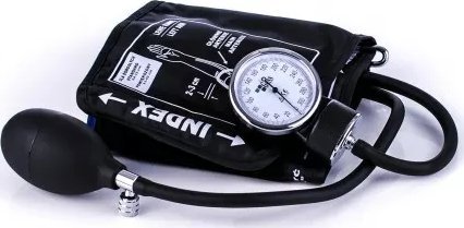 Ciśnieniomierz Ciśnieniomierz zegarowy STANDARD bez stetoskopu, w etui Ciśnieniomierz manualny zegarowy Standard może być stosowany zarówno do użytku