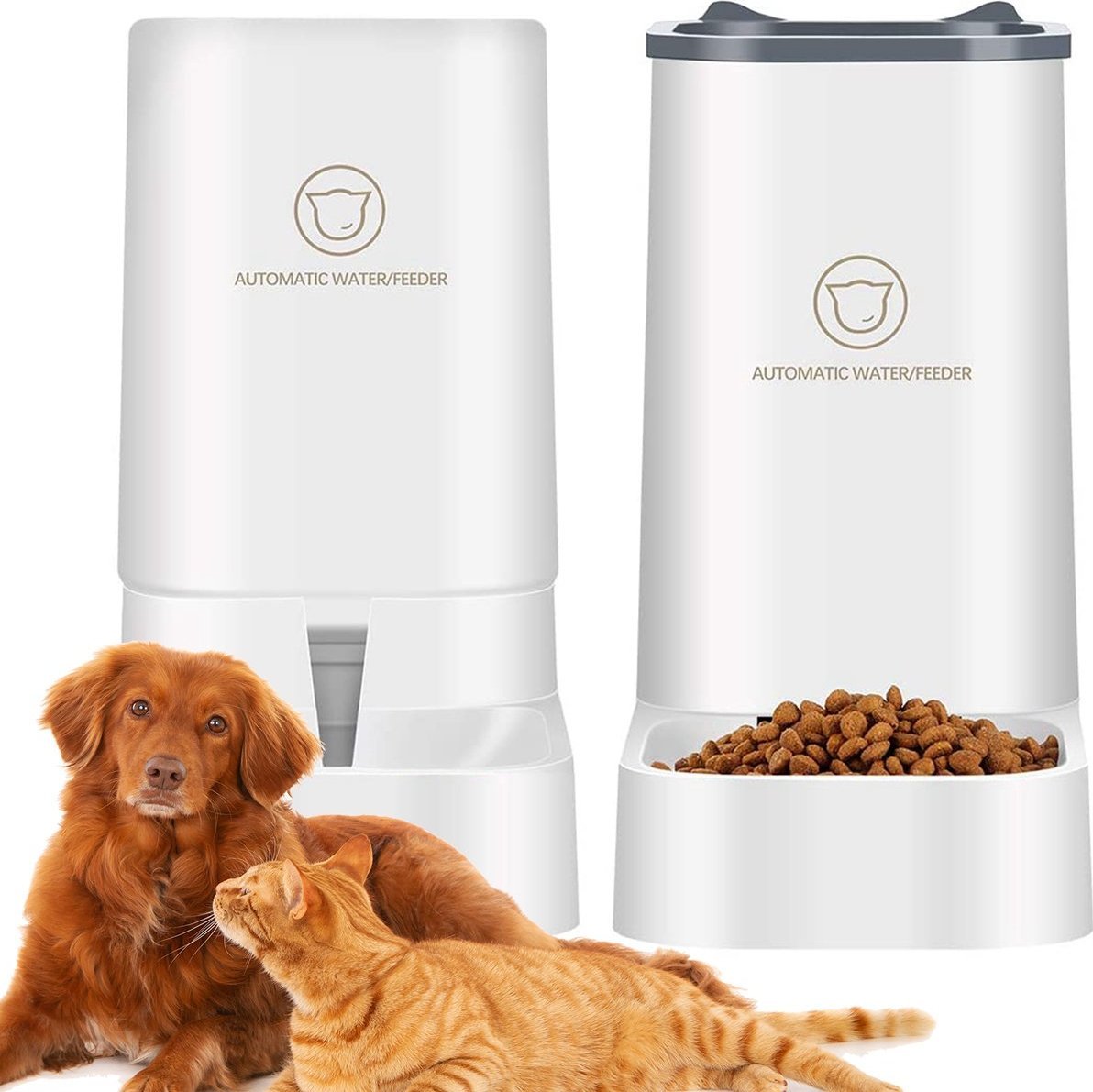 Heckermann Poidło i dozownik karmy dla zwierząt Heckermann