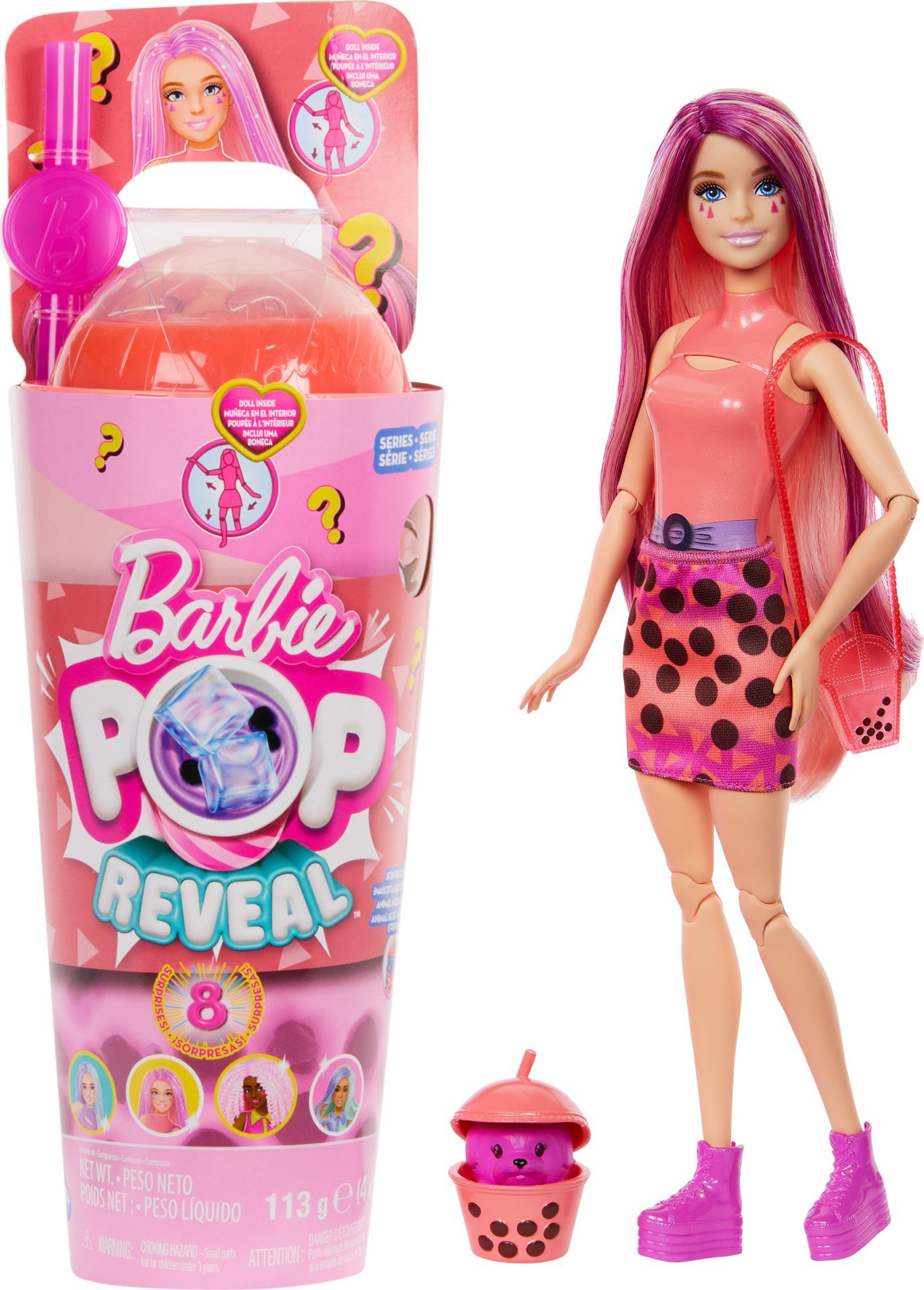 Lalka Barbie Mattel Pop Reveal Lalka Mango Bubble Tea (HTJ22)