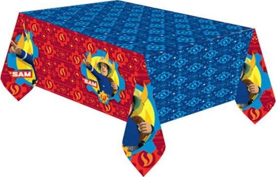 AMSCAN Obrus urodzinowy Strażak Sam - 120 x 180 cm - 1 szt. uniwersalny
