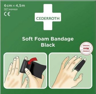 Cederroth Bandaż z pianki Cederroth Soft Foam Bandage Black, 6 cmx450cm