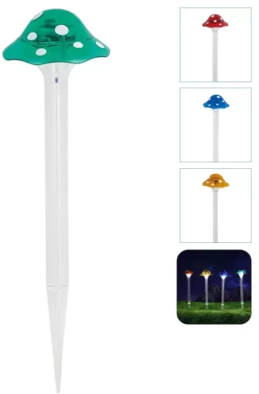 Muchomorek solarny grzybek o ciepłym świetle do oświetlenia trawnika
