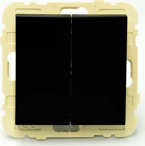 Efapel EFAPEL LOGUS90 ŁĄCZNIK KRZYŻOWY PODWÓJNY CZARNY 90204 KXPM