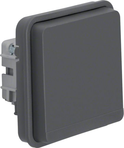 Berker Gniazdo pojedyncze W.1 z/u moduł IP55 szary (6768803515)