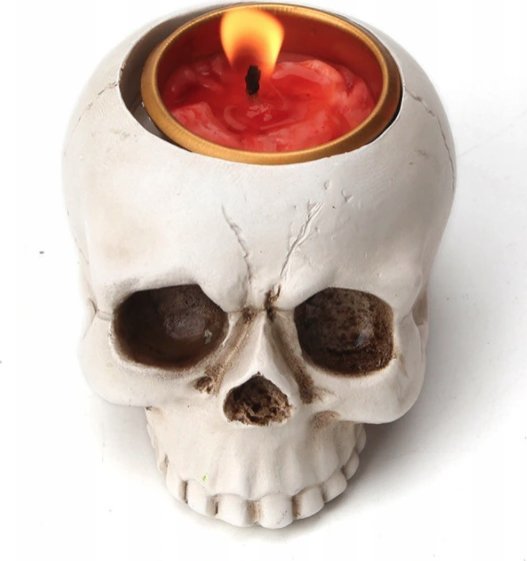 Świecznik Dekoracyjny Czaszka