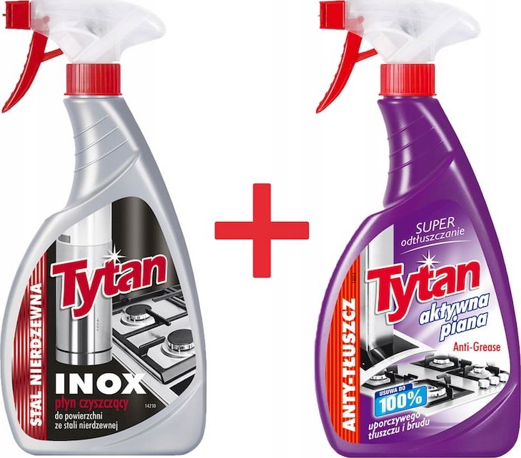 Tytan do stali nierdzewnej INOX Odtłuszczacz