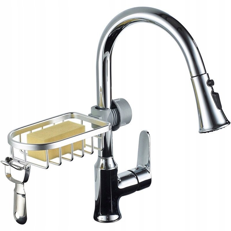 UCHWYT NA GĄBKĘ do ZLEWU BATERII Organizer PŁYN