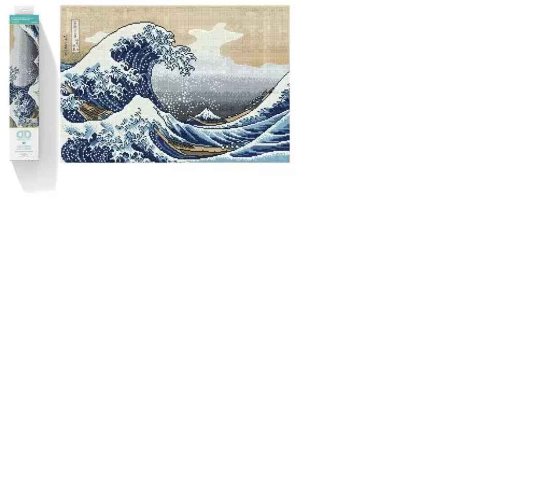 DIAMOND DOTZ Haft diamentowy Diamond Dotz Diamentowa mozaika Wielka fala w Kanagawie 65x47cm DQ12003