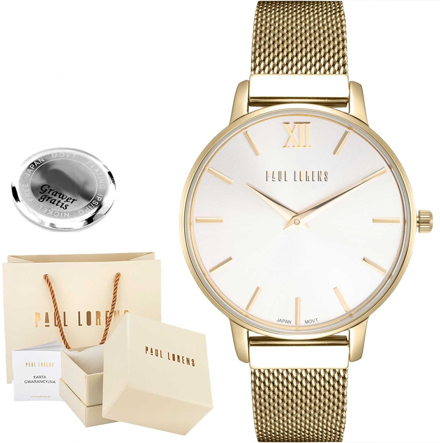Zegarek damski Paul Lorens MAROCA-3D1 Z GRAWEREM
