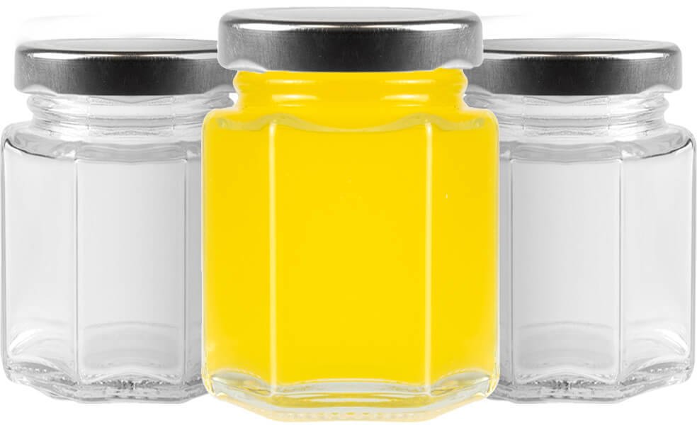 12x Słoik 110ml SZEŚCIOKĄTNY na przyprawy miód