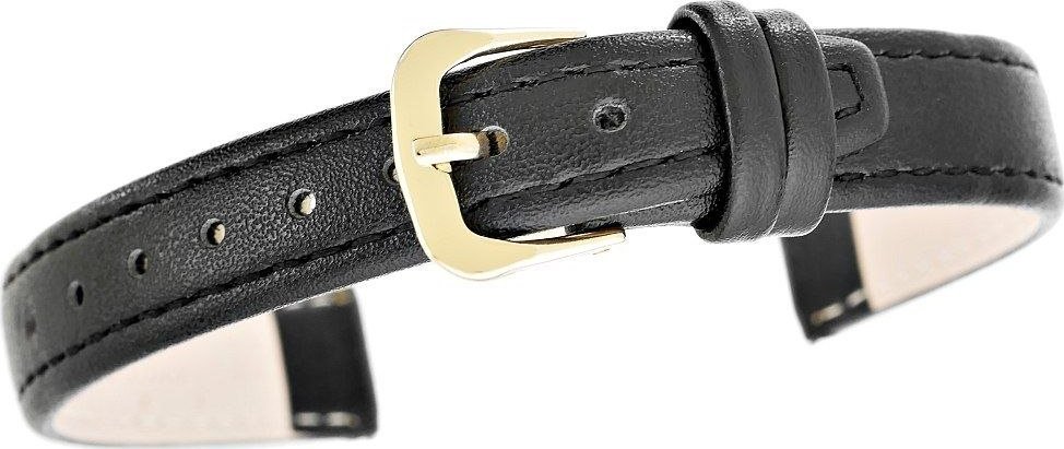 Pasek do zegarka CLASSIC - skóra 14 mm 4999-14XXL-1Z Czarny