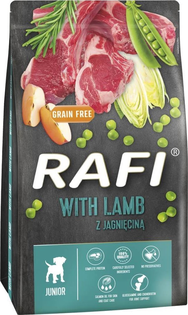 Rafi Karma sucha dla psa RAFI Junior z jagnięciną worek 10 kg