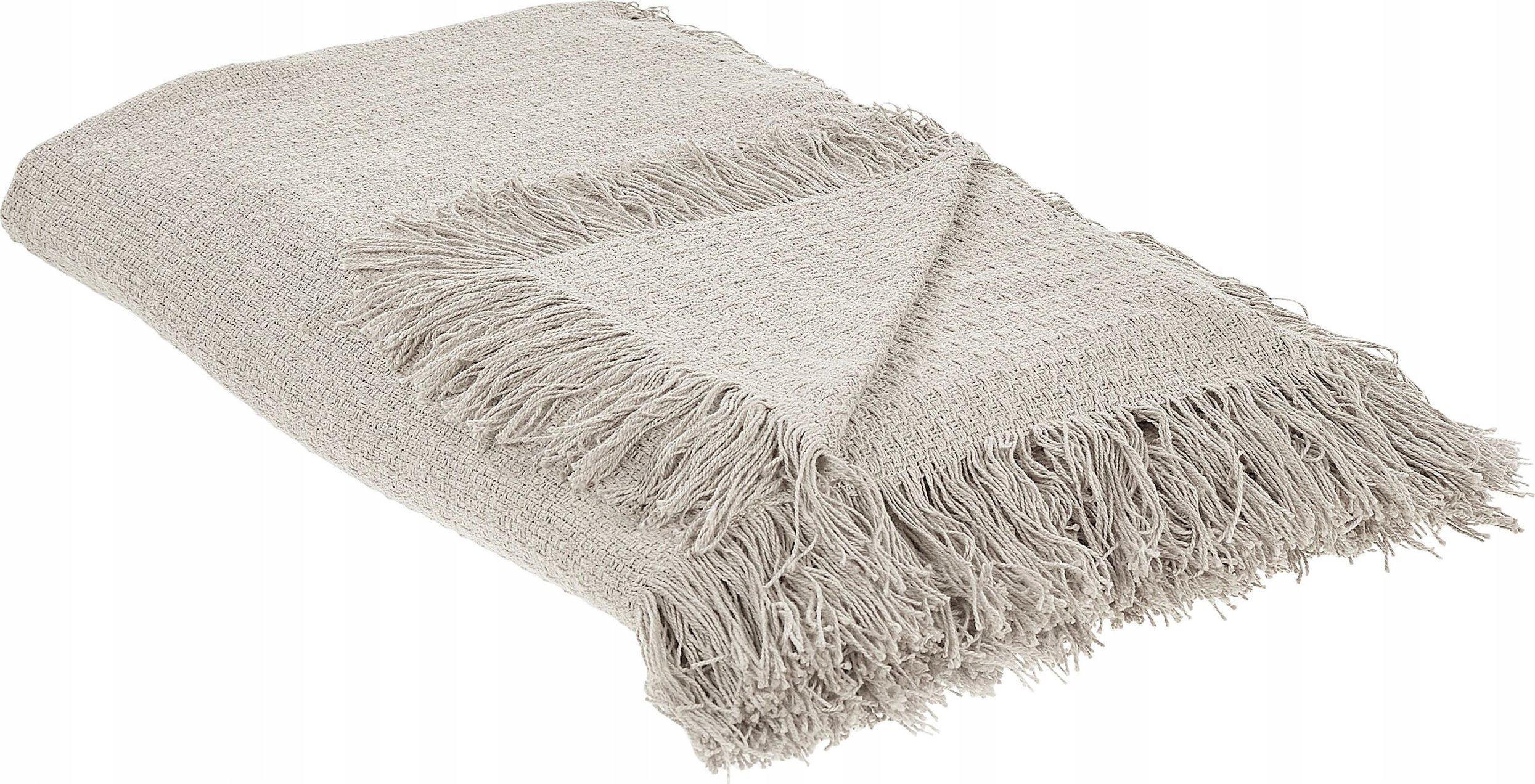 Beliani Narzuta na łóżko bawełniana 200 x 220 cm szara YERBENT