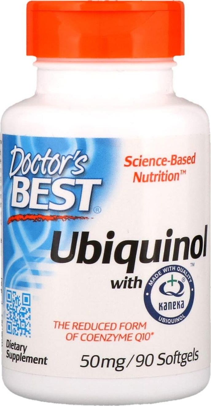 DOCTORS BEST Doctor's Best - Ubichinol + Kaneka QH, 50mg, 90 kapsułek miękkich