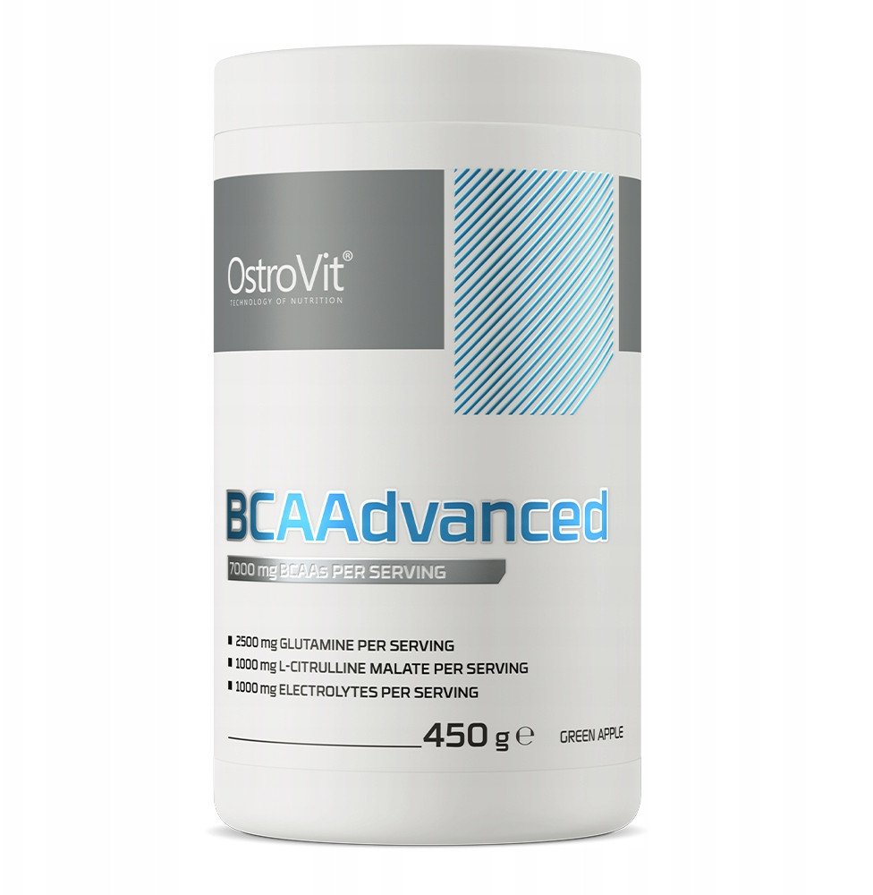 OstroVit BCAAdvanced 450 g o smaku zielonego jabłka one size