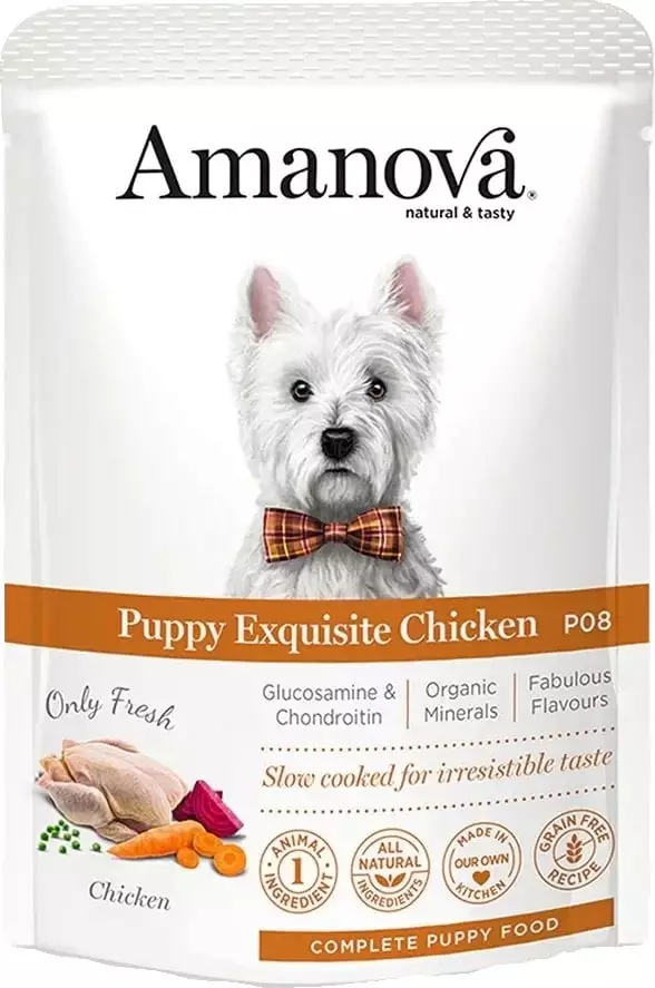 Amanova Puppy Exquisite Chicken saszetka 100g