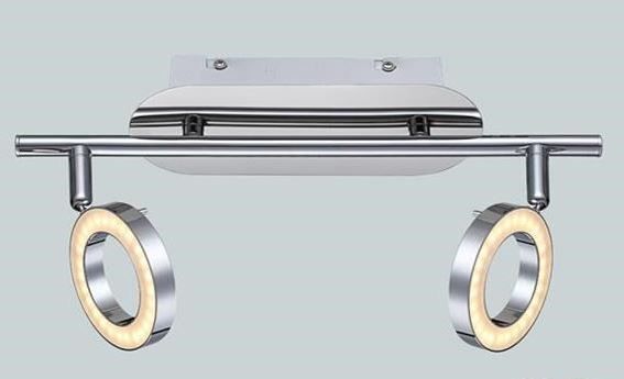 Kinkiet STRUHM Lampa kinkiet ozdobny DORIAN-2 LED chrome 2x5W barwa ciepła VITALUX