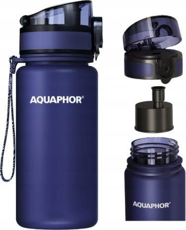 Wkład filtrujący Aquaphor Butelka filtrująca granatowa AQUAPHOR + 1 wkład filtrujący do wody 0,35 L