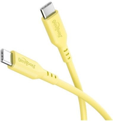 Kabel silikonowy Goobay USB-C, 1,5 m, żółty