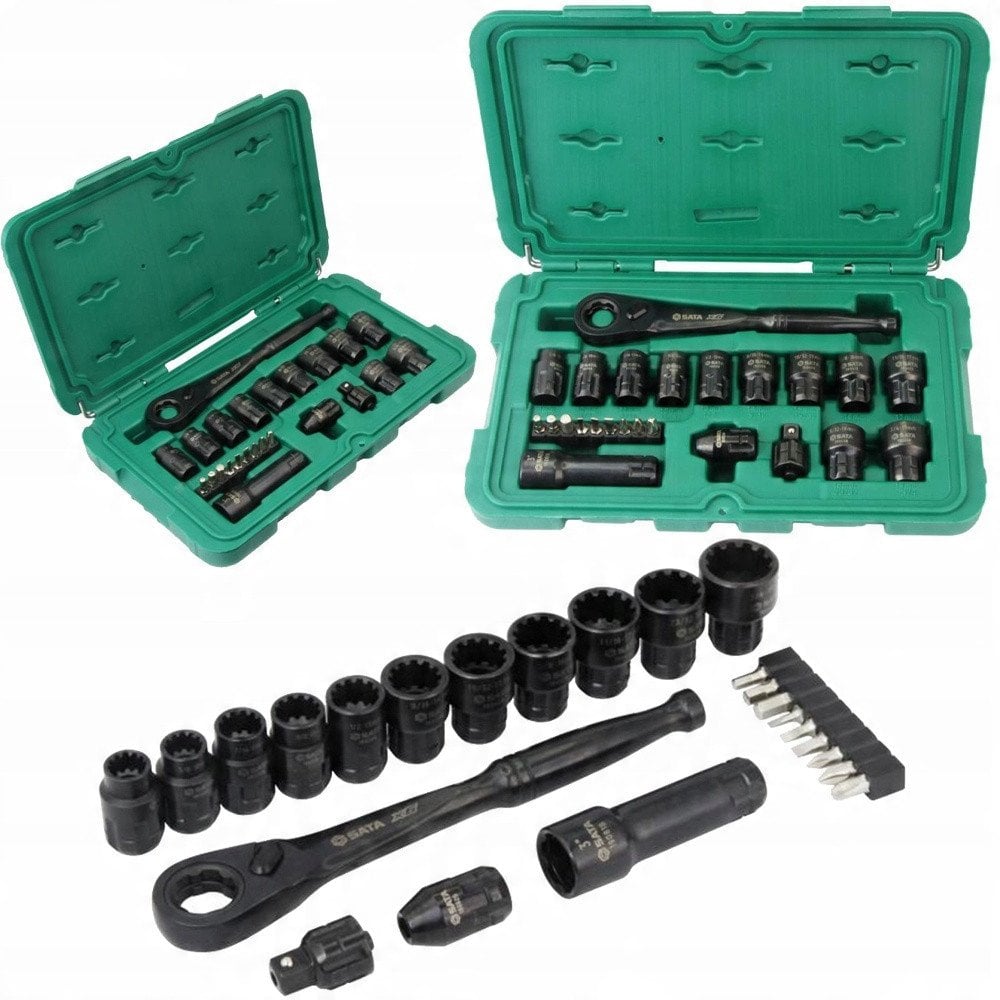 SATA ZESTAW 24 KLUCZY NASADOWYCH PRZELOTOWYCH X6