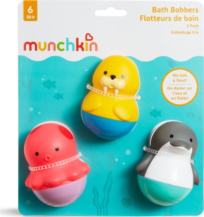 Munchkin MUNCHKIN vonios žaislai, Bath Bobbers, 6 mėn.+, 3 vnt., 90267