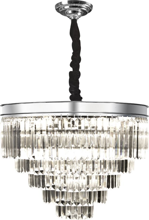 Lampa wisząca Witek Home Lampa wisząca kryształowa Monk Chrome 33291/25