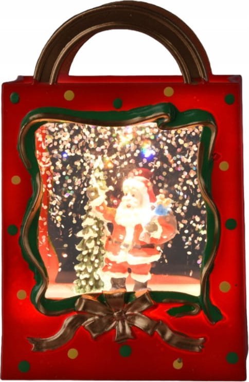 Koopman Świąteczna torba prezentowa LED 7.5x4x11.5 cm na baterie